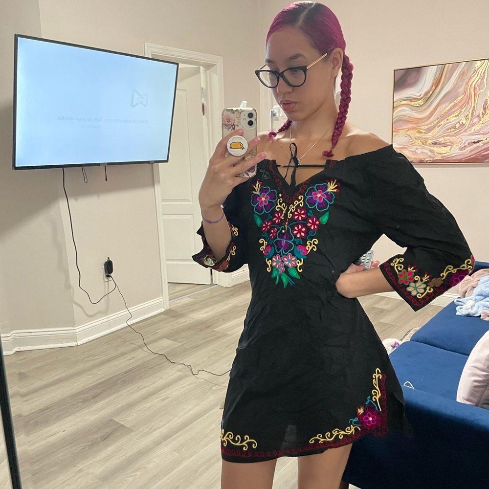 Embroidered Kaftan Tunic